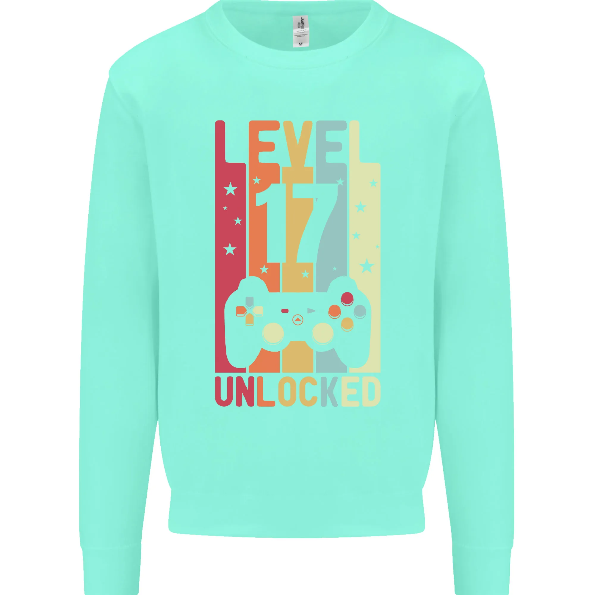 17th Birthday Level Up Gaming Sweatshirt Jumper for 17-Year-Old Men