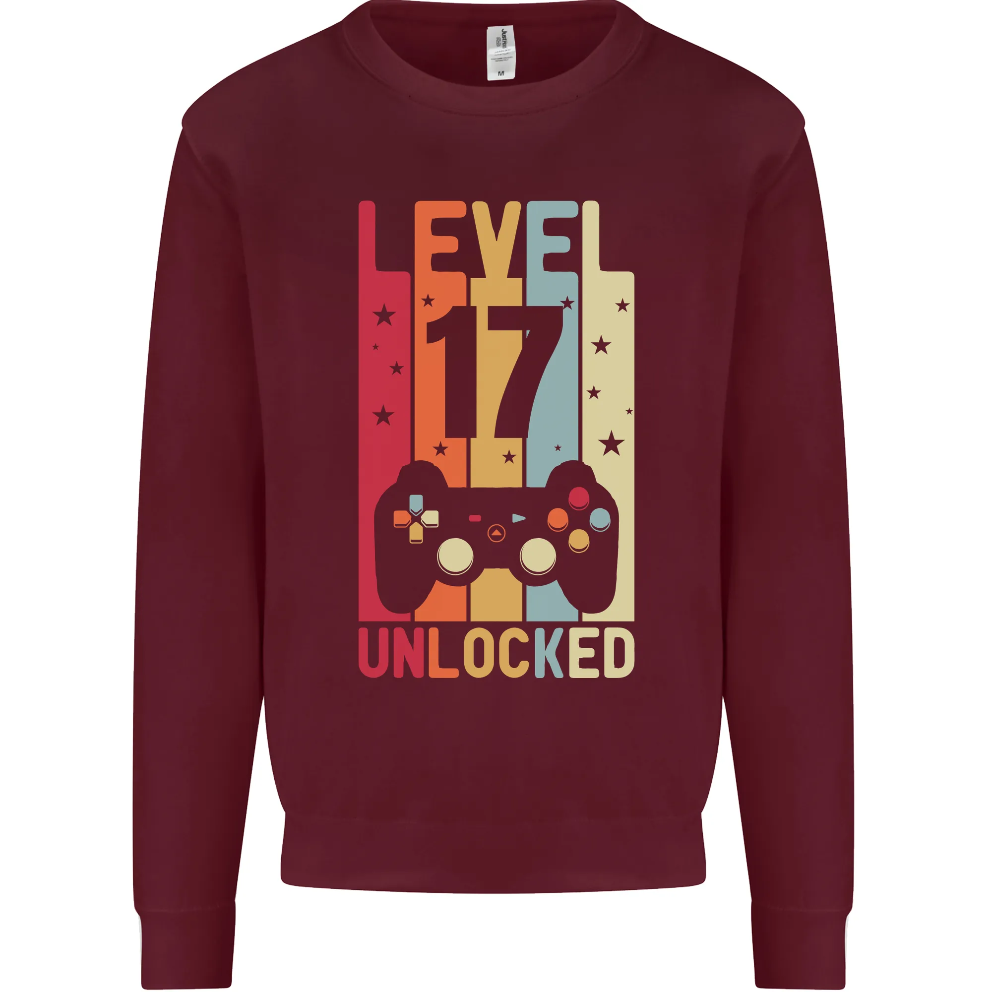 17th Birthday Level Up Gaming Sweatshirt Jumper for 17-Year-Old Men