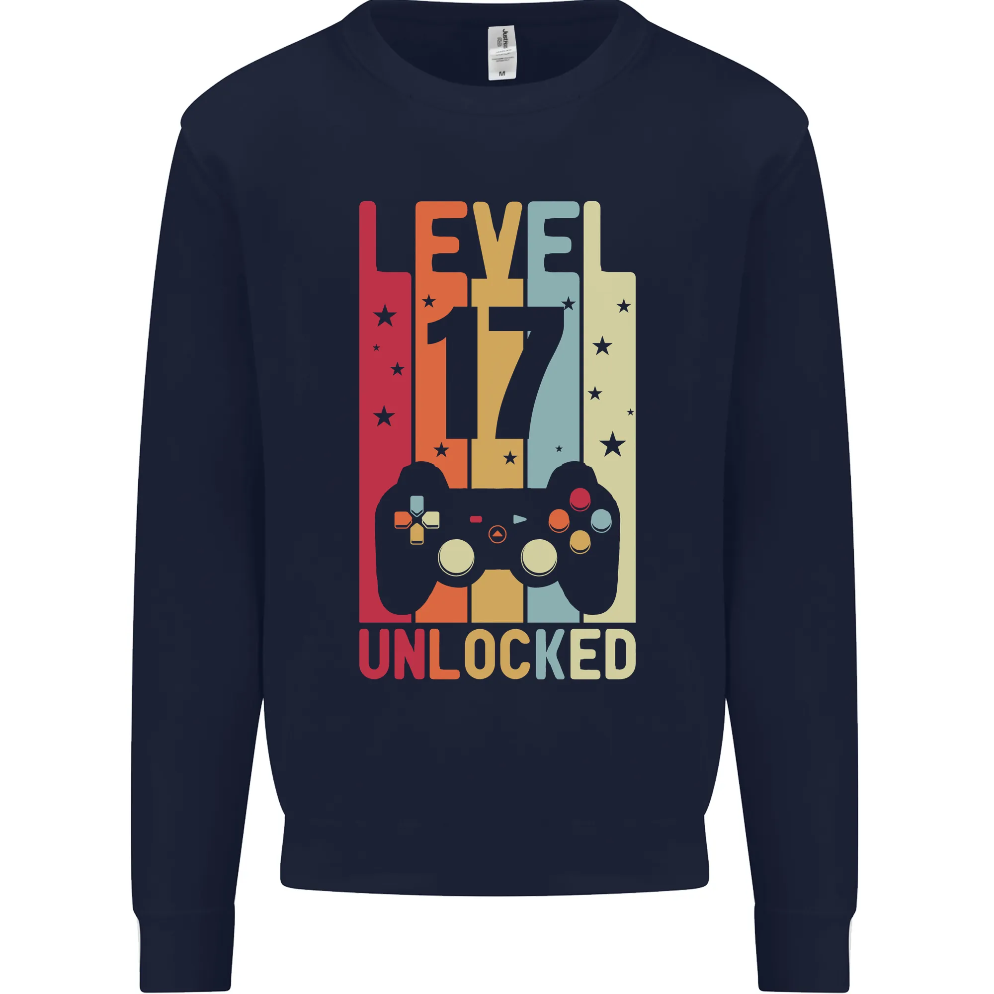 17th Birthday Level Up Gaming Sweatshirt Jumper for 17-Year-Old Men