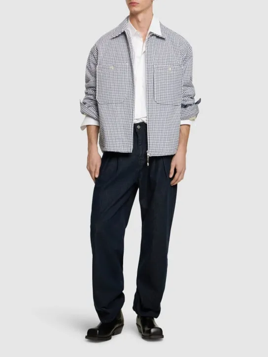 After Pray   Oversize padded check jacket 