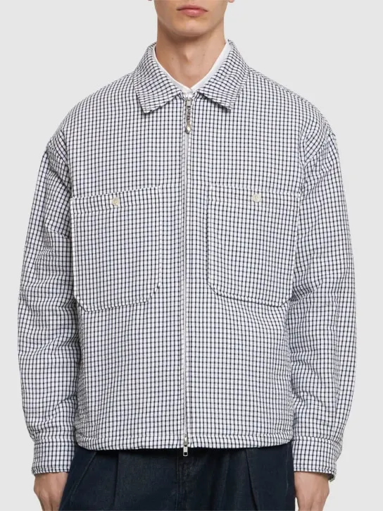 After Pray   Oversize padded check jacket 