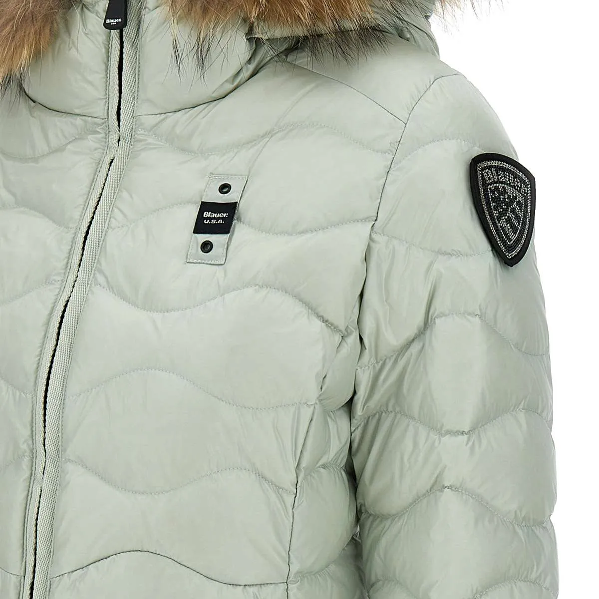 Aldie Aqua Green Down Jacket