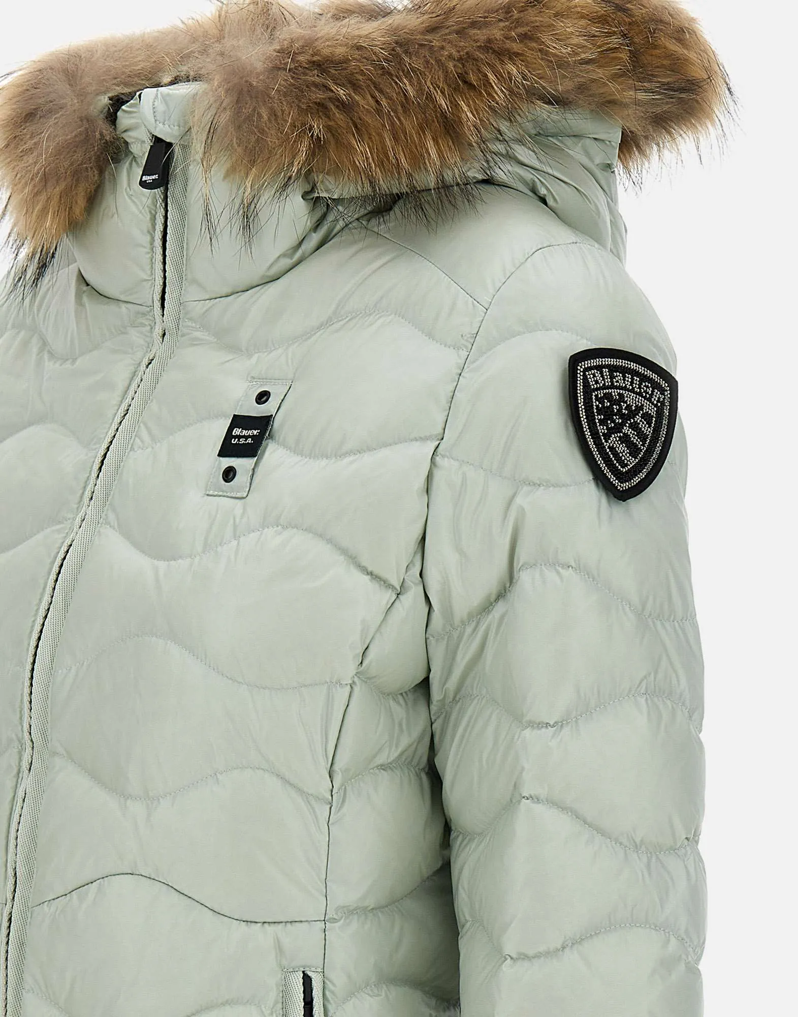 Aldie Aqua Green Down Jacket