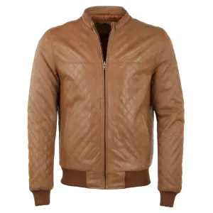 Alexander Brown Quilted Leather Jacket