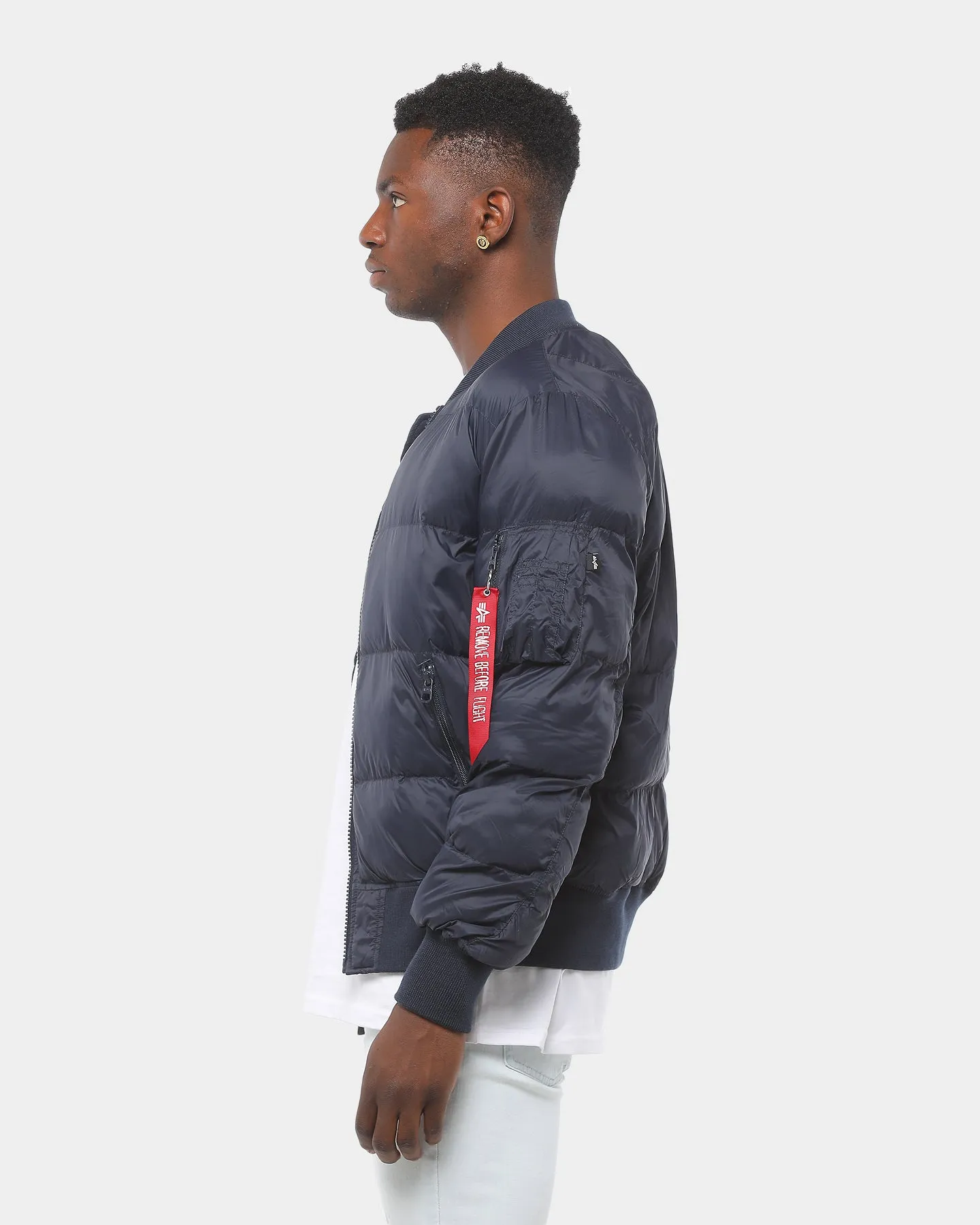 Alpha Industries MA-1 Echo Flight Puffer Jacket Blue