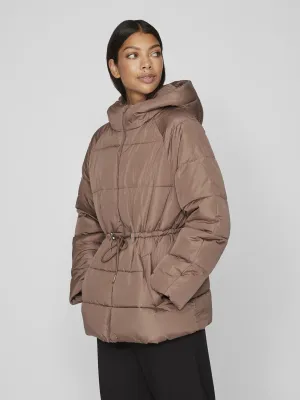 ANA PADDED SHORT JACKET (BROWN LENTIL)u