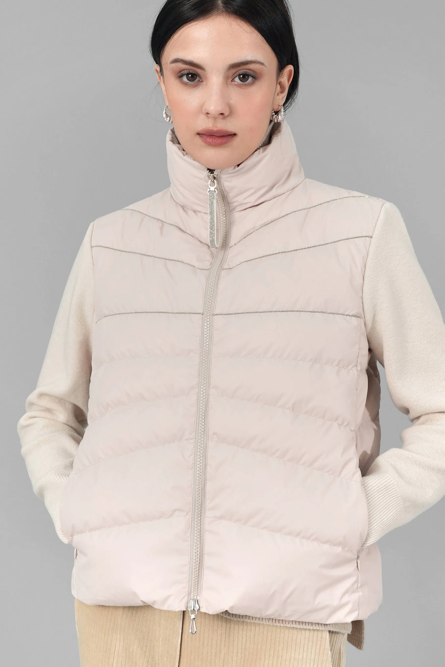 Anais Knit Padded Jacket