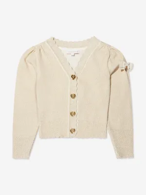 Angels Face Girls Klara Cardigan in Gold