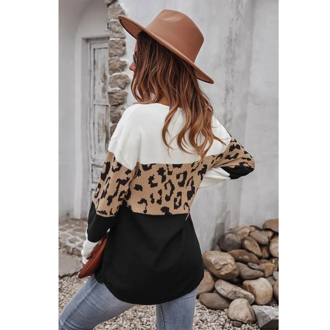 Animal Print Sweater