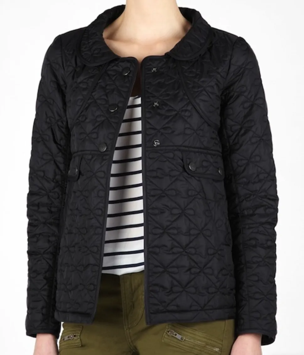 Anya Hindmarch x Barbour Bow-Quilted Minx Jacket