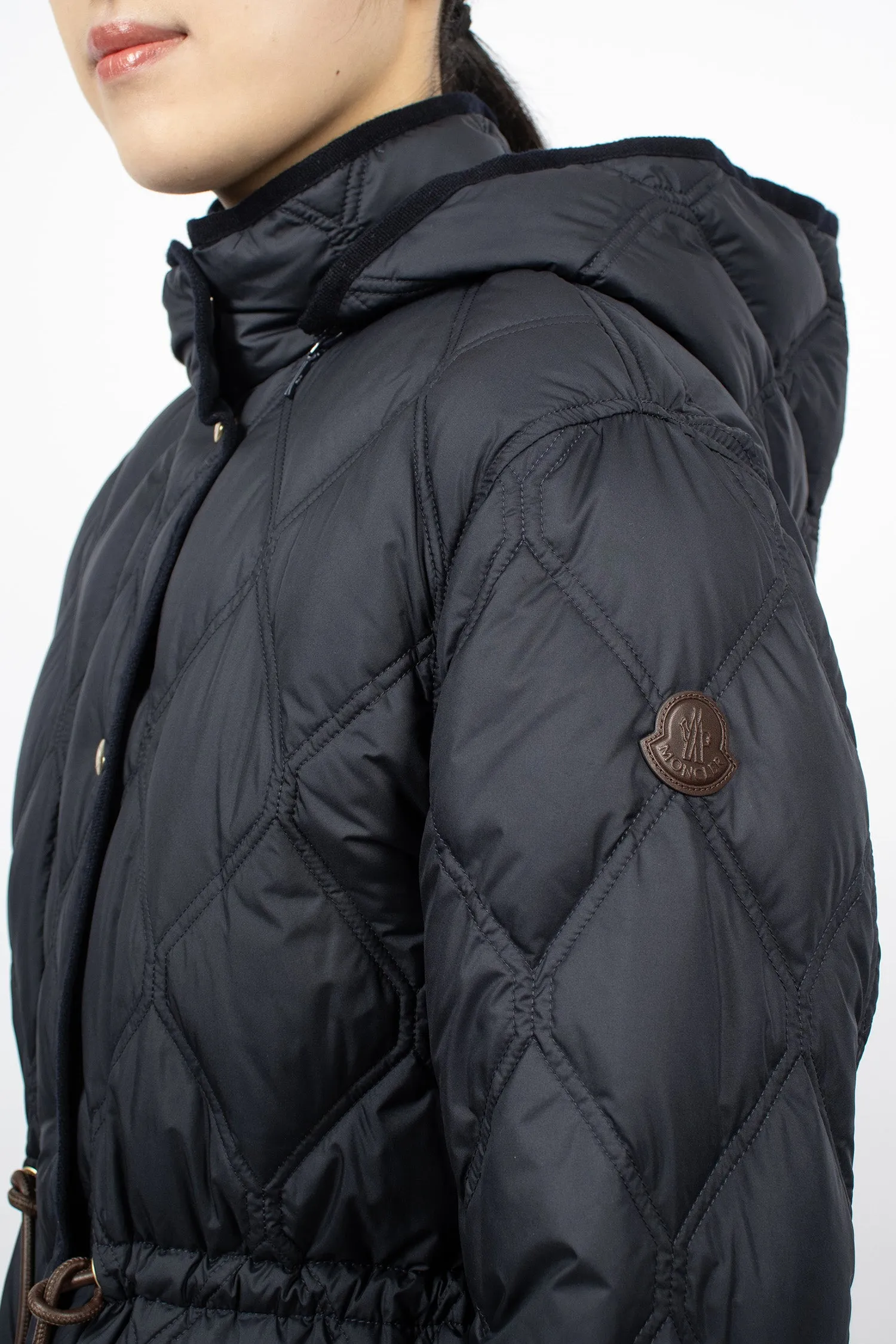 Ars Short Down Jacket Navy Blue