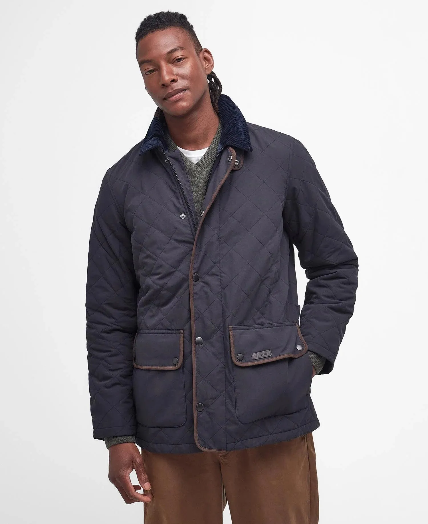 Barbour Burton waterproof breathable Quilt in Navy MQU1306NY91