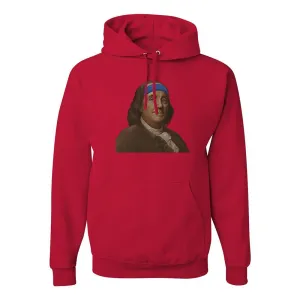 Ben Franklin Sweatband Pullover Hoodie | Ben Franklin Sweat Band Red Pull Over Hoodie