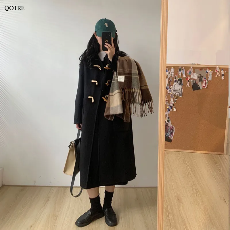 Big-Pocket Wool Duffle Coat