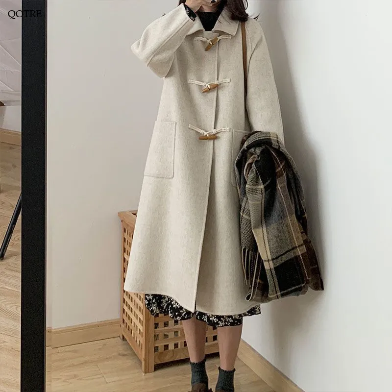 Big-Pocket Wool Duffle Coat