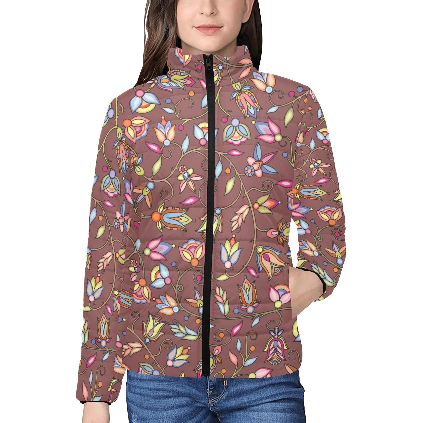 Buffalo Bloom Clay Women's Padded Jacket