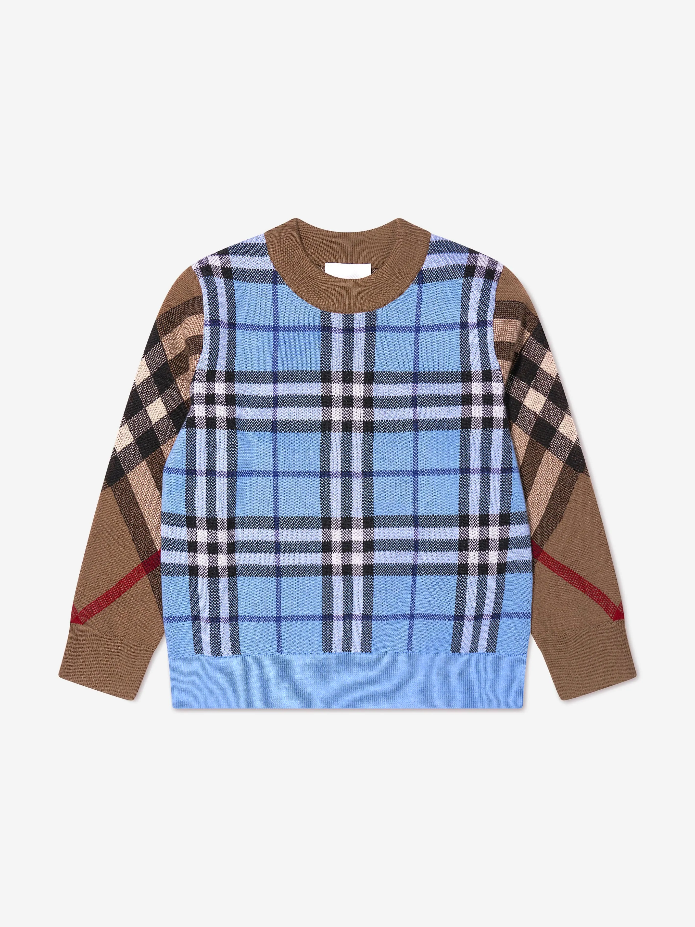 Burberry Boys Milo Check Jumper