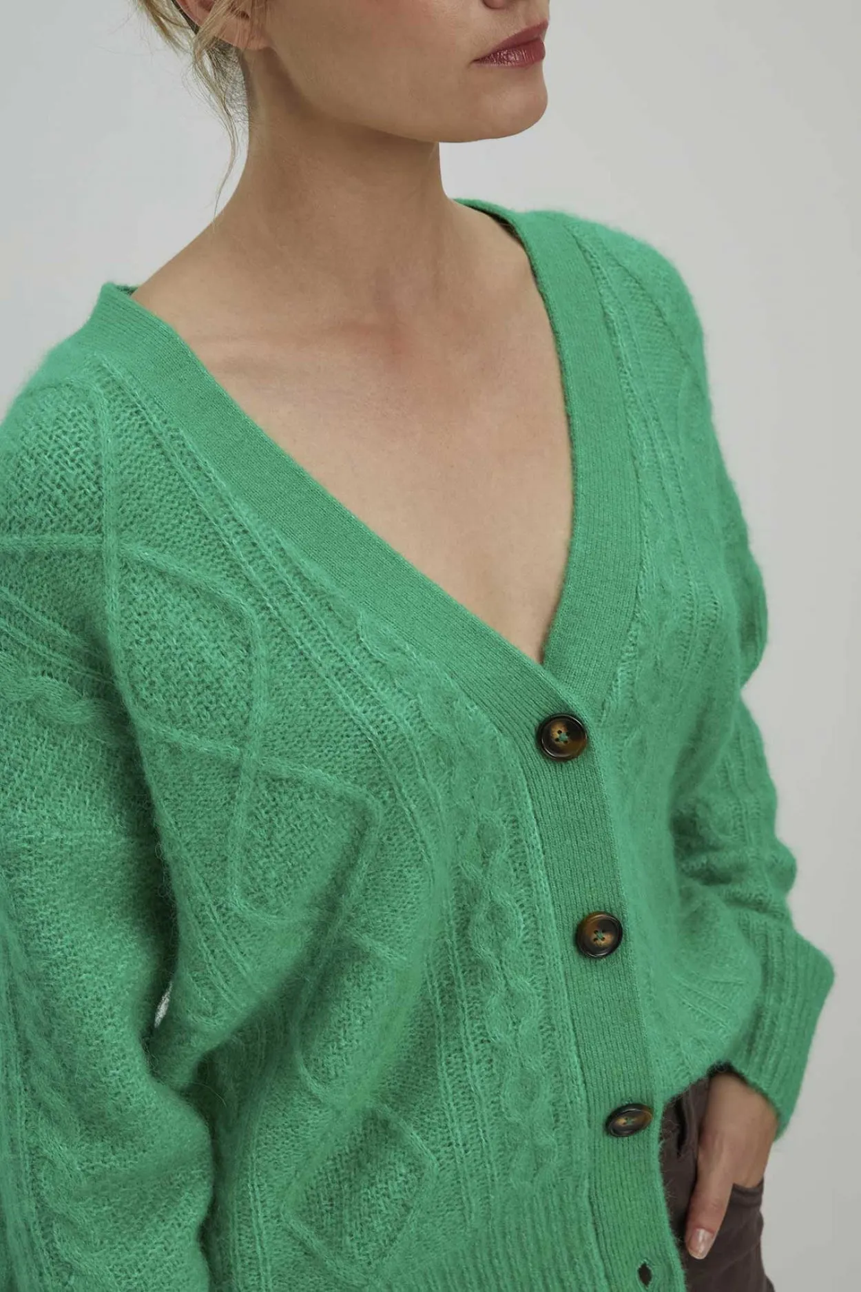 Cardigan Seth - Parrot Green