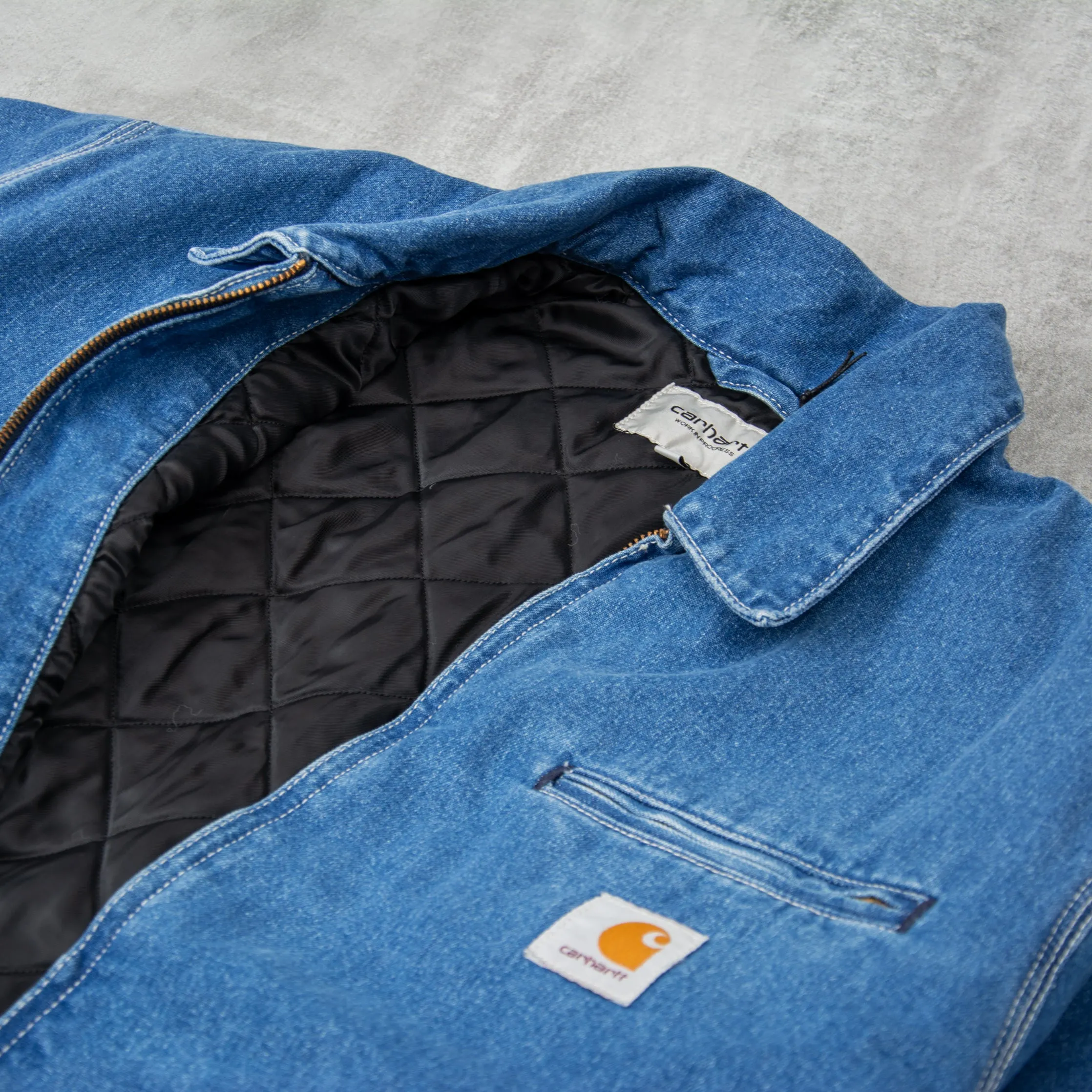 Carhartt WIP OG Detroit Jacket - Blue Stone Washed