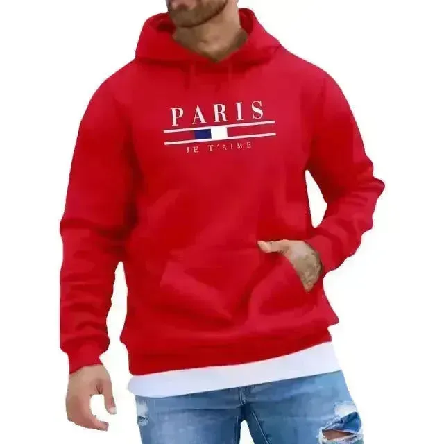 Casual Autumn And Winter Thick Cashmere sweatshirt Hoodie Pullover for men