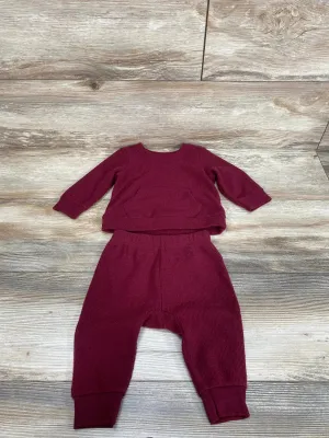 Cat & Jack 2pc Thermal Shirt & Pants Red sz 3-6m