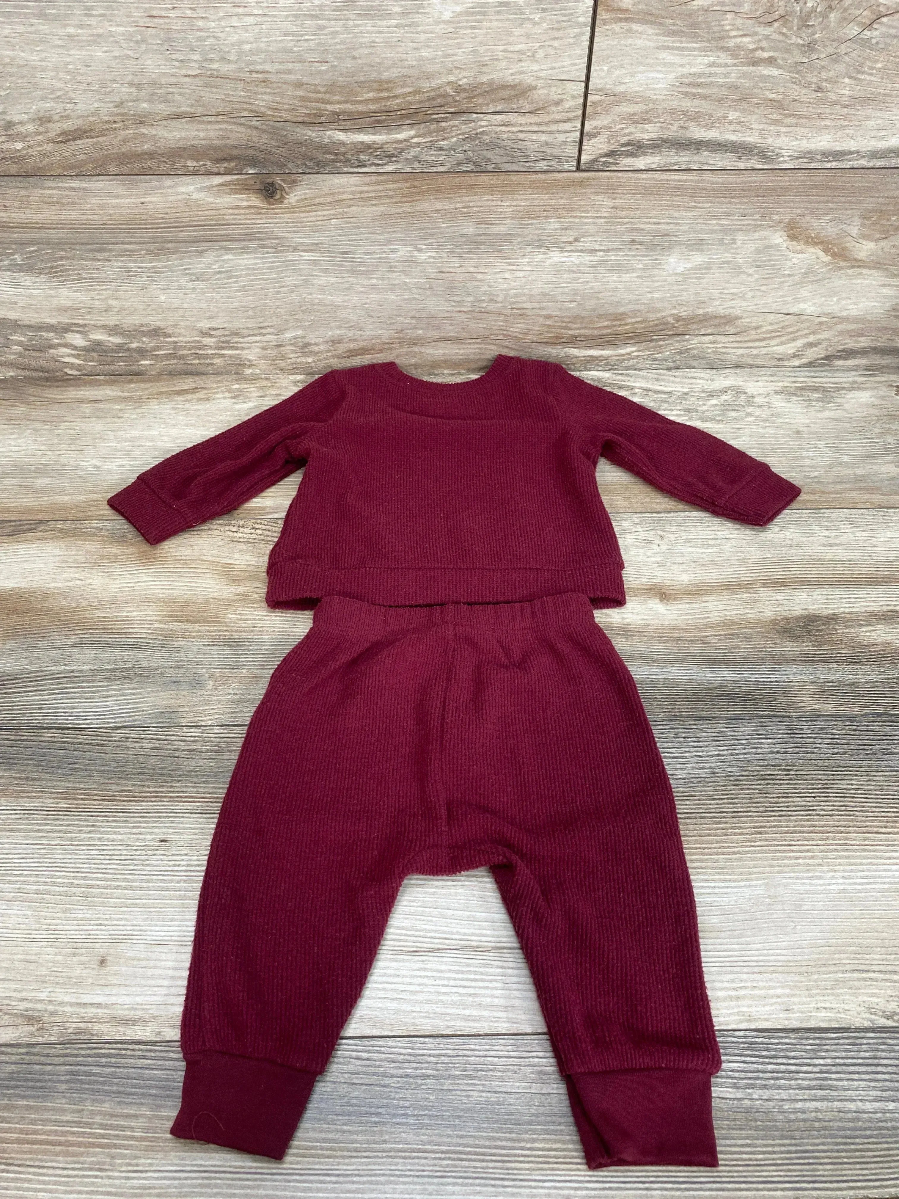 Cat & Jack 2pc Thermal Shirt & Pants Red sz 3-6m