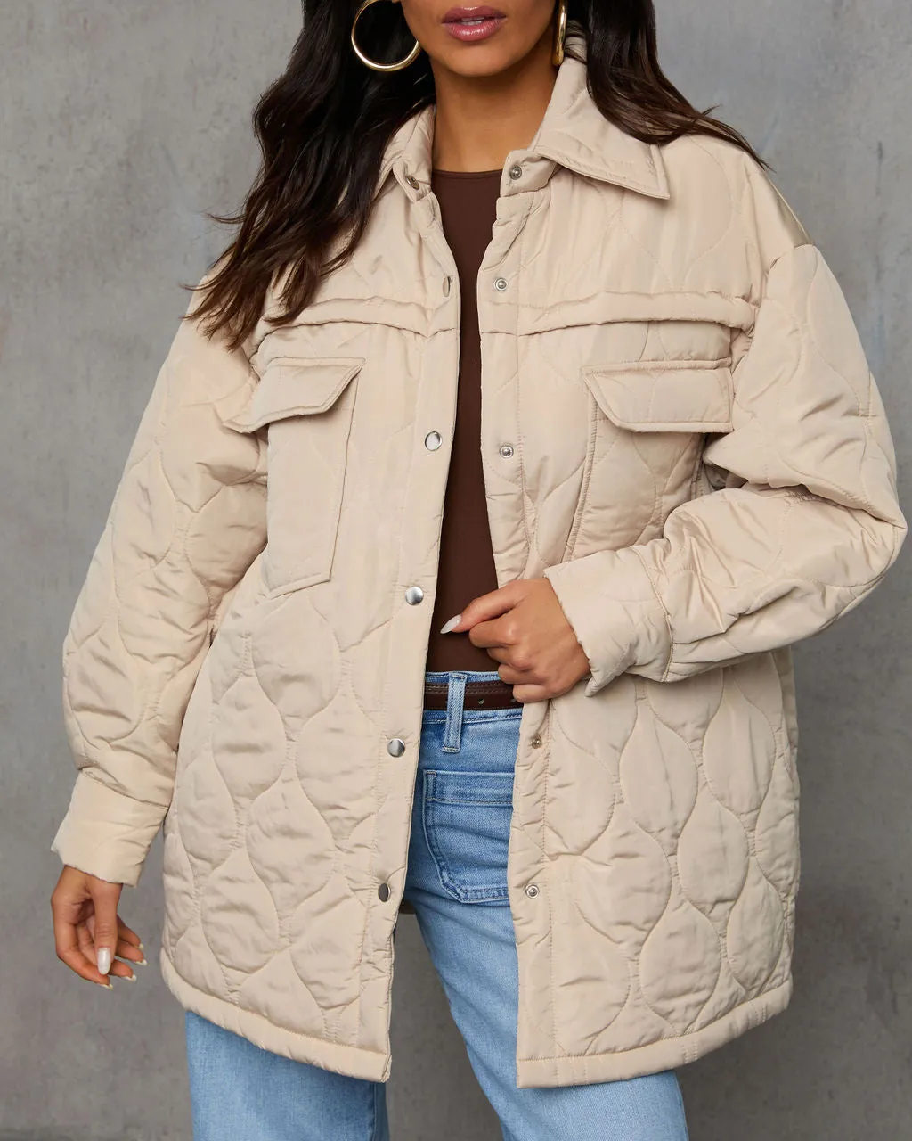 Chilly Morning Lightweight Quilted Jacket