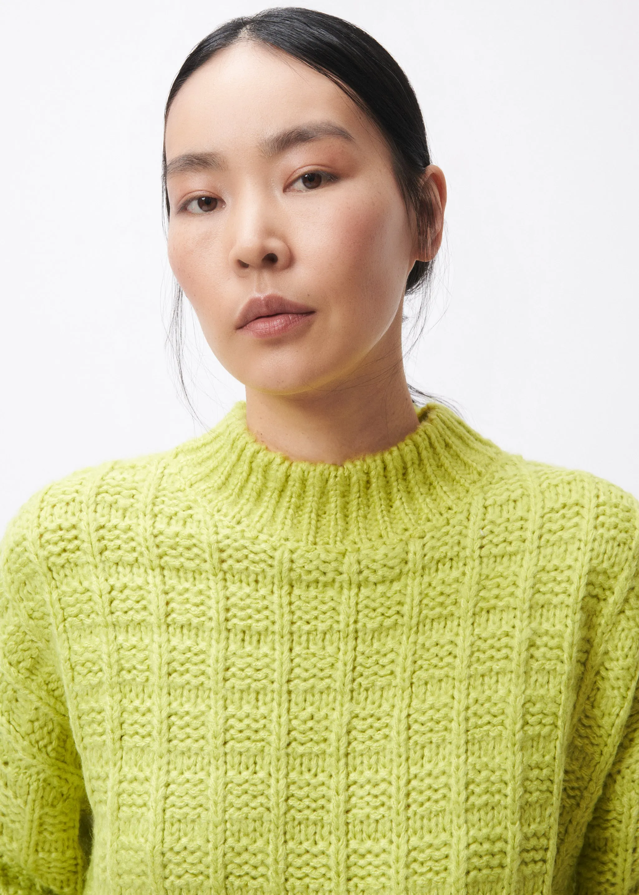 CHJARA CHUNKY KNIT JUMPER (CITRUS GREEN)