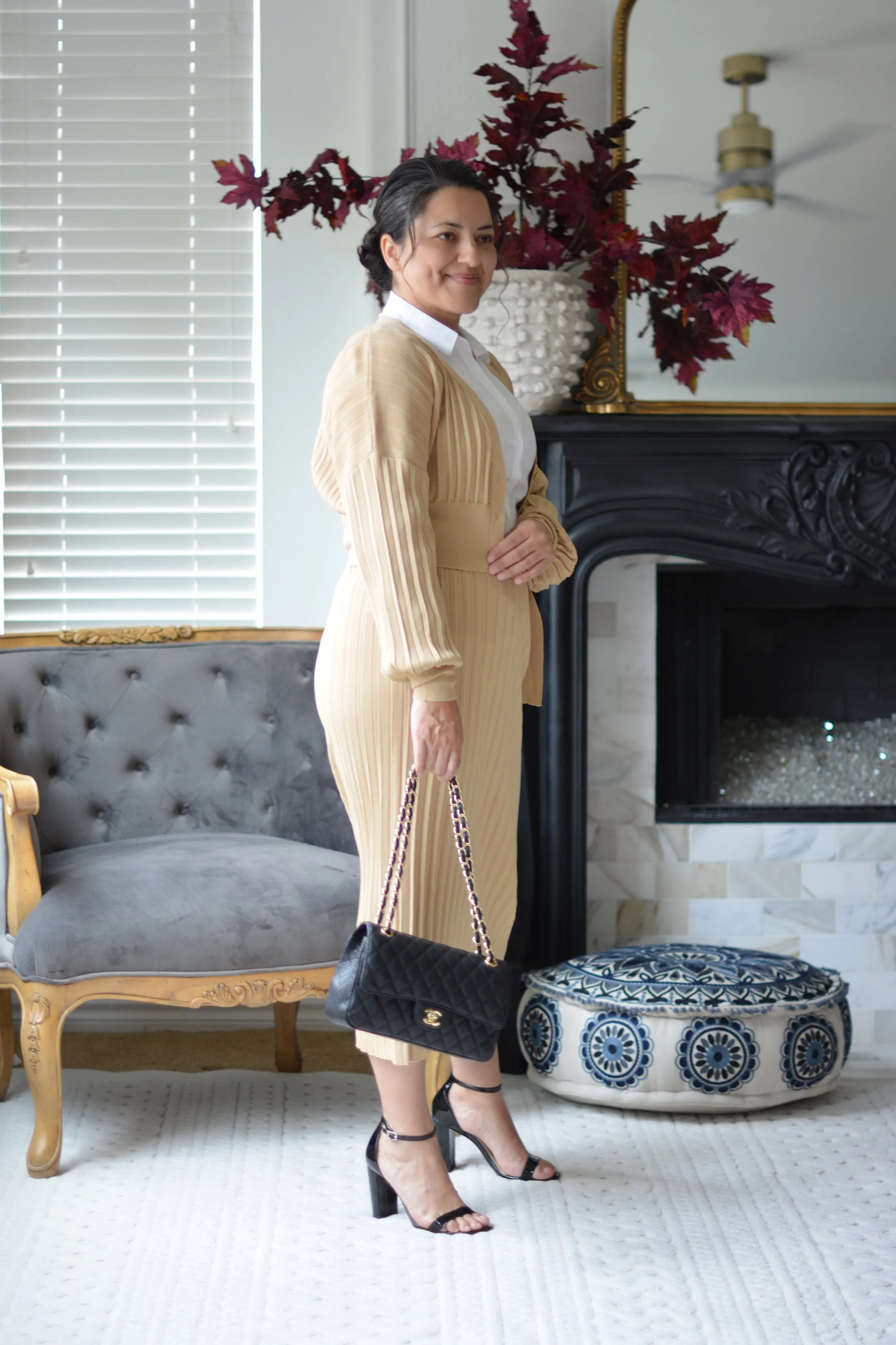 Cora Tan Knit Set