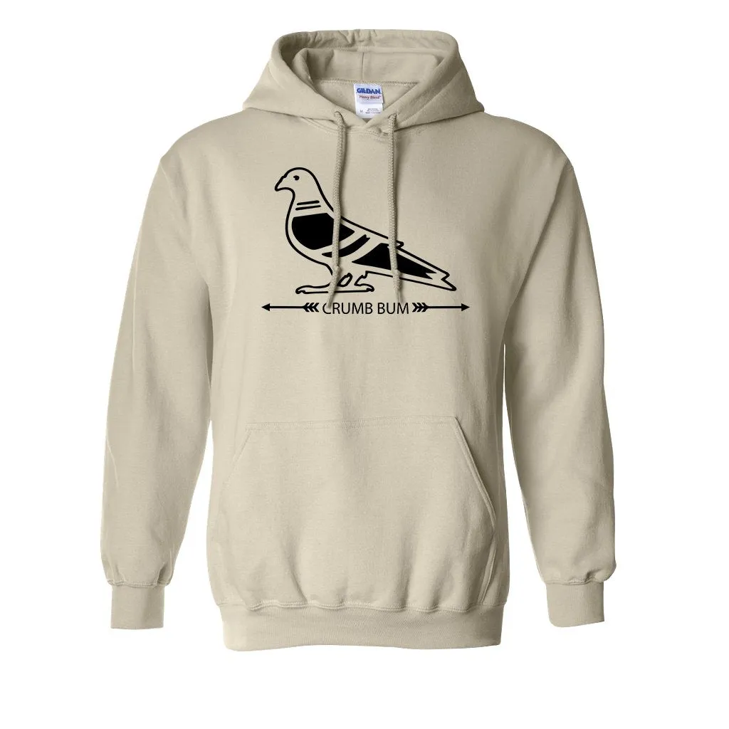 Crumb Bum Pigeon Pullover Hoodie | Crumb Bum Pigeon Natural Pull Over Hoodie