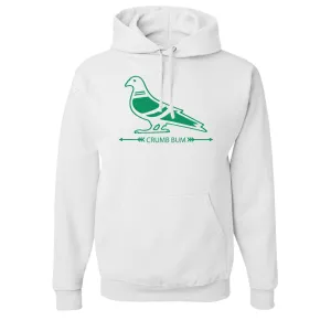 Crumb Bum Pigeon Pullover Hoodie | Crumb Bum Pigeon White Pull Over Hoodie