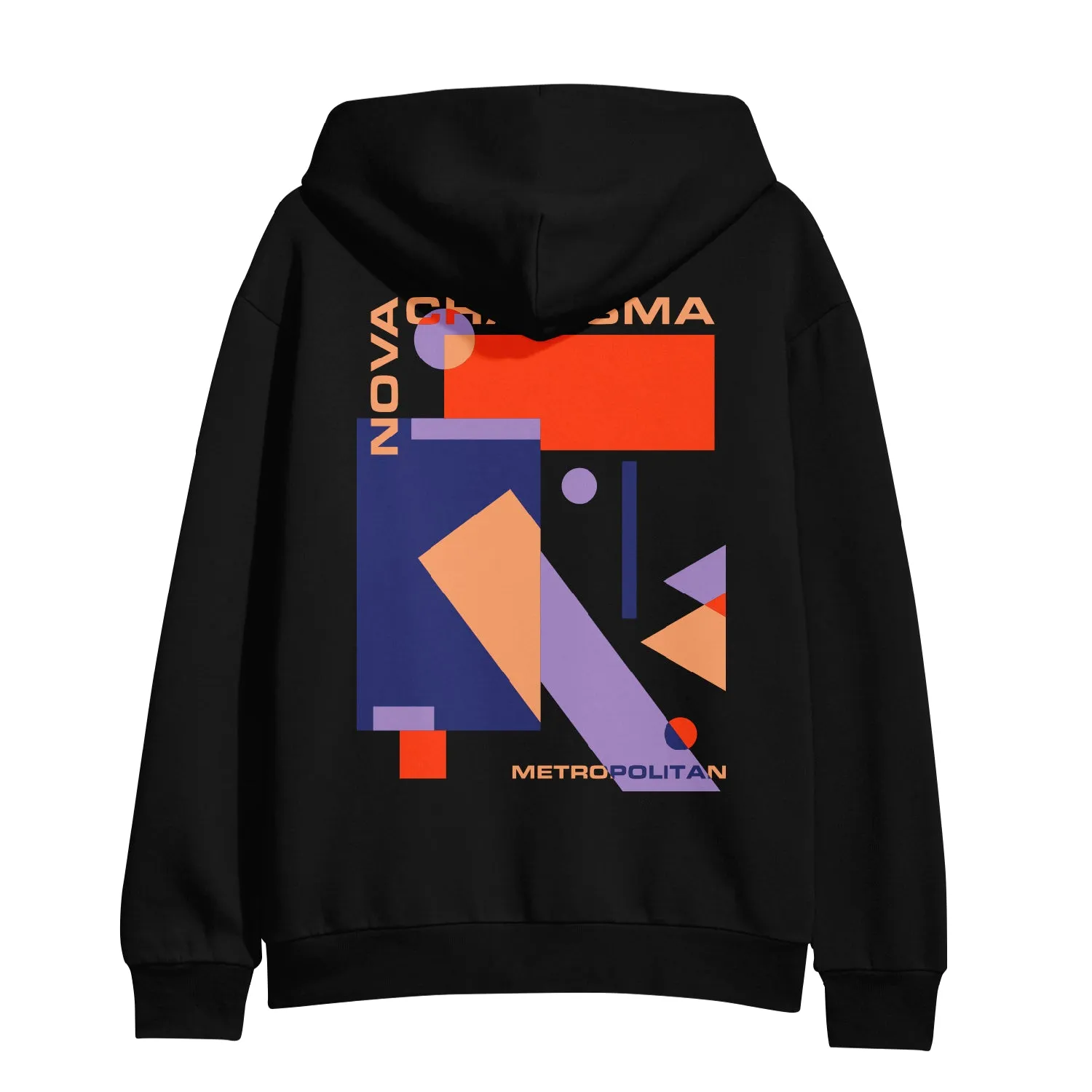 Cubist • Black • Pullover Hoodie