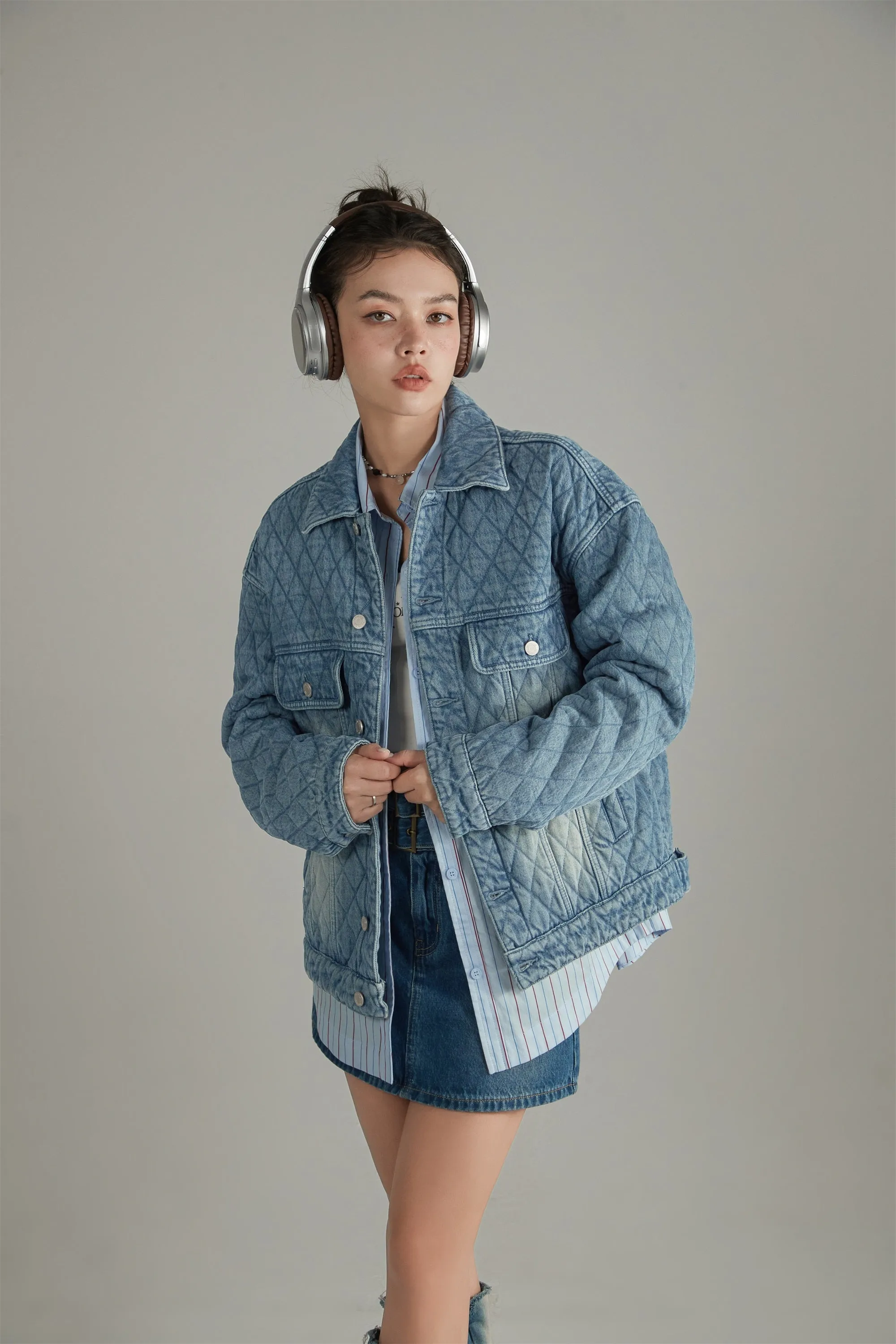 Denim Quilted Jacket