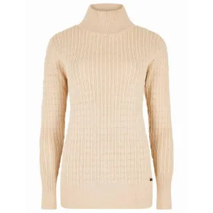 Dubarry Hacketstown Ladies Roll Neck Jumper - Oyster