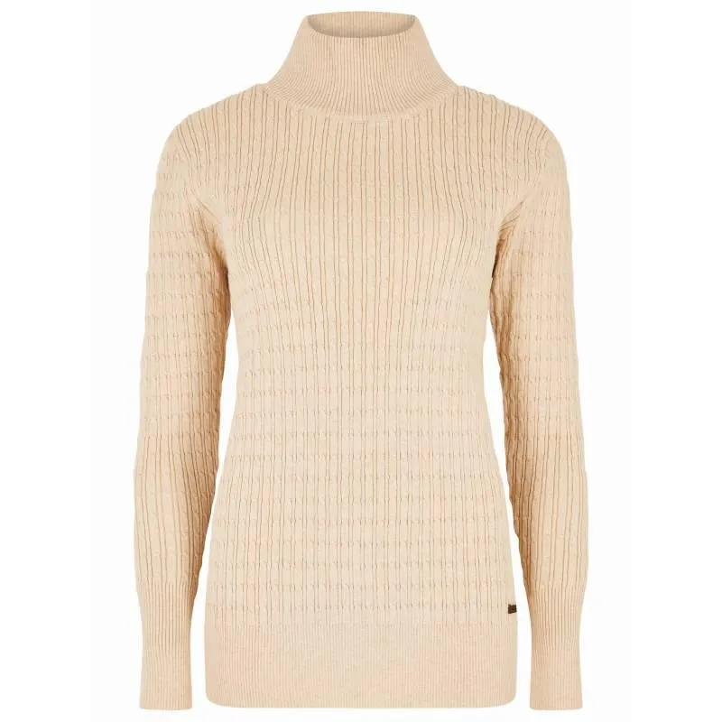 Dubarry Hacketstown Ladies Roll Neck Jumper - Oyster