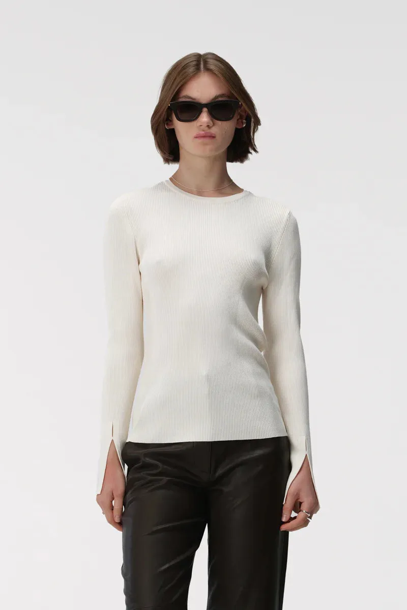 Elka Collective | LILLI KNIT TOP | Ecru