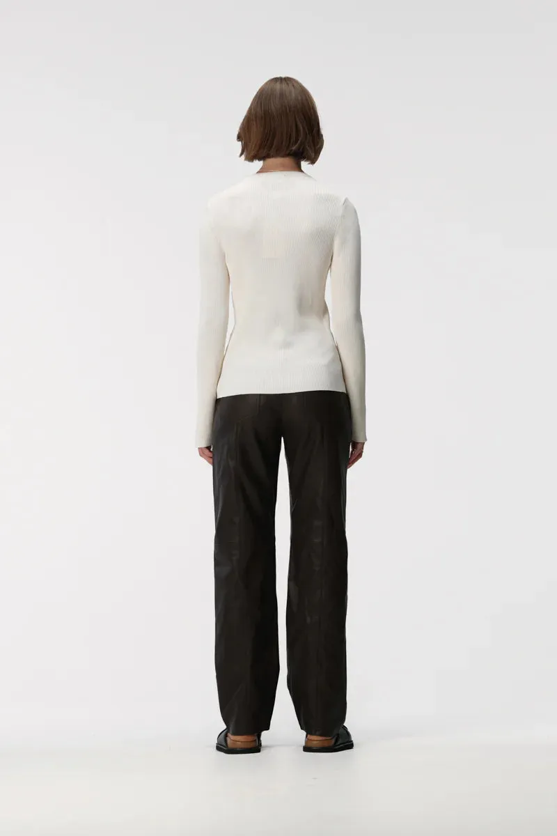 Elka Collective | LILLI KNIT TOP | Ecru