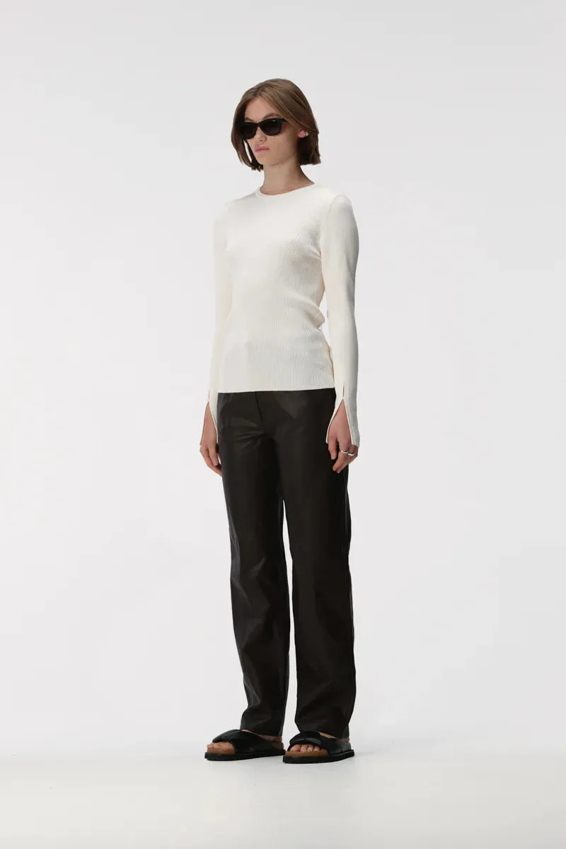 Elka Collective | LILLI KNIT TOP | Ecru