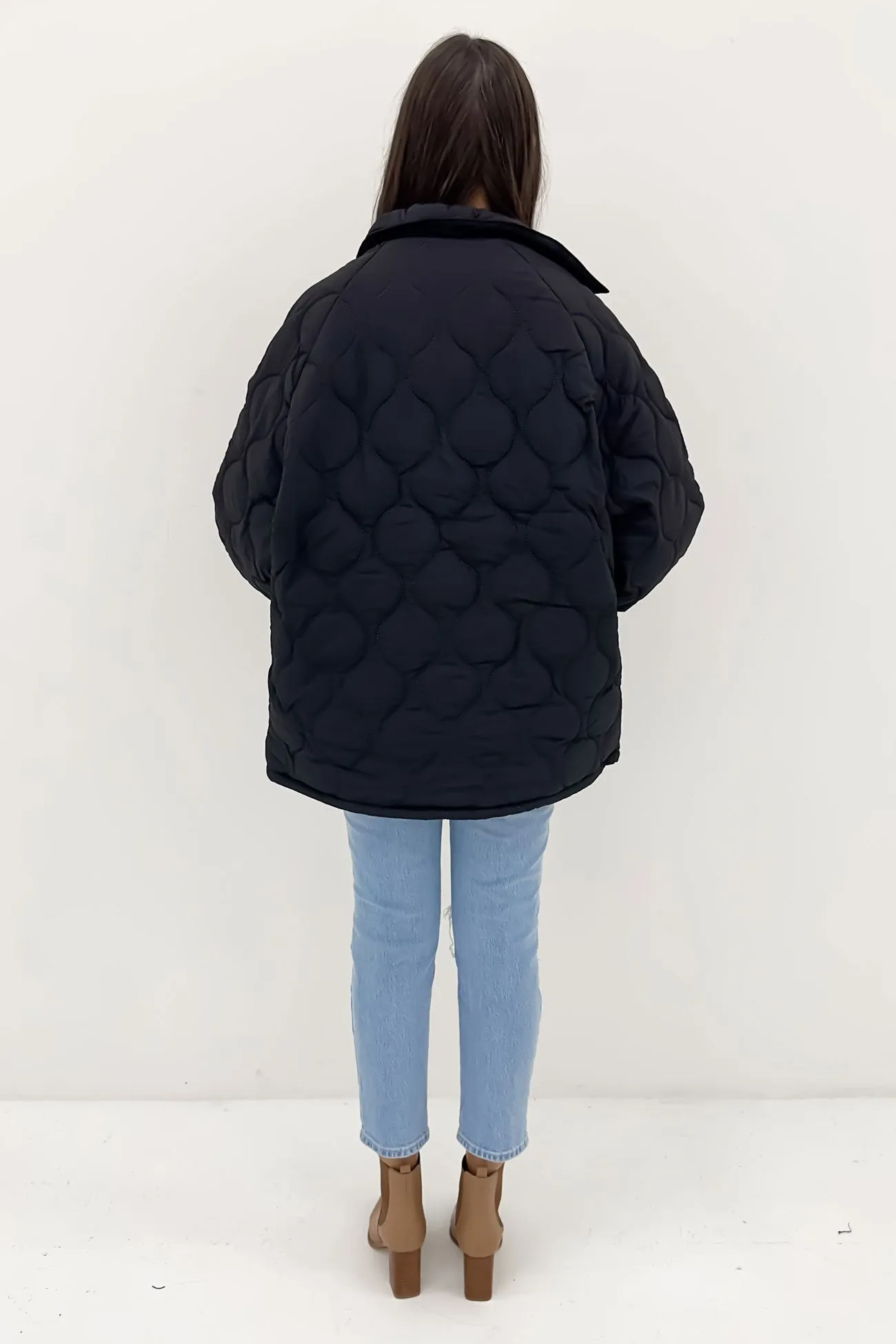 Elyse Quilted Jacket Black