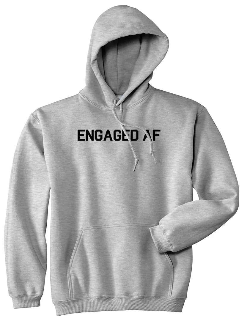 Engaged AF Fiance Mens Pullover Hoodie