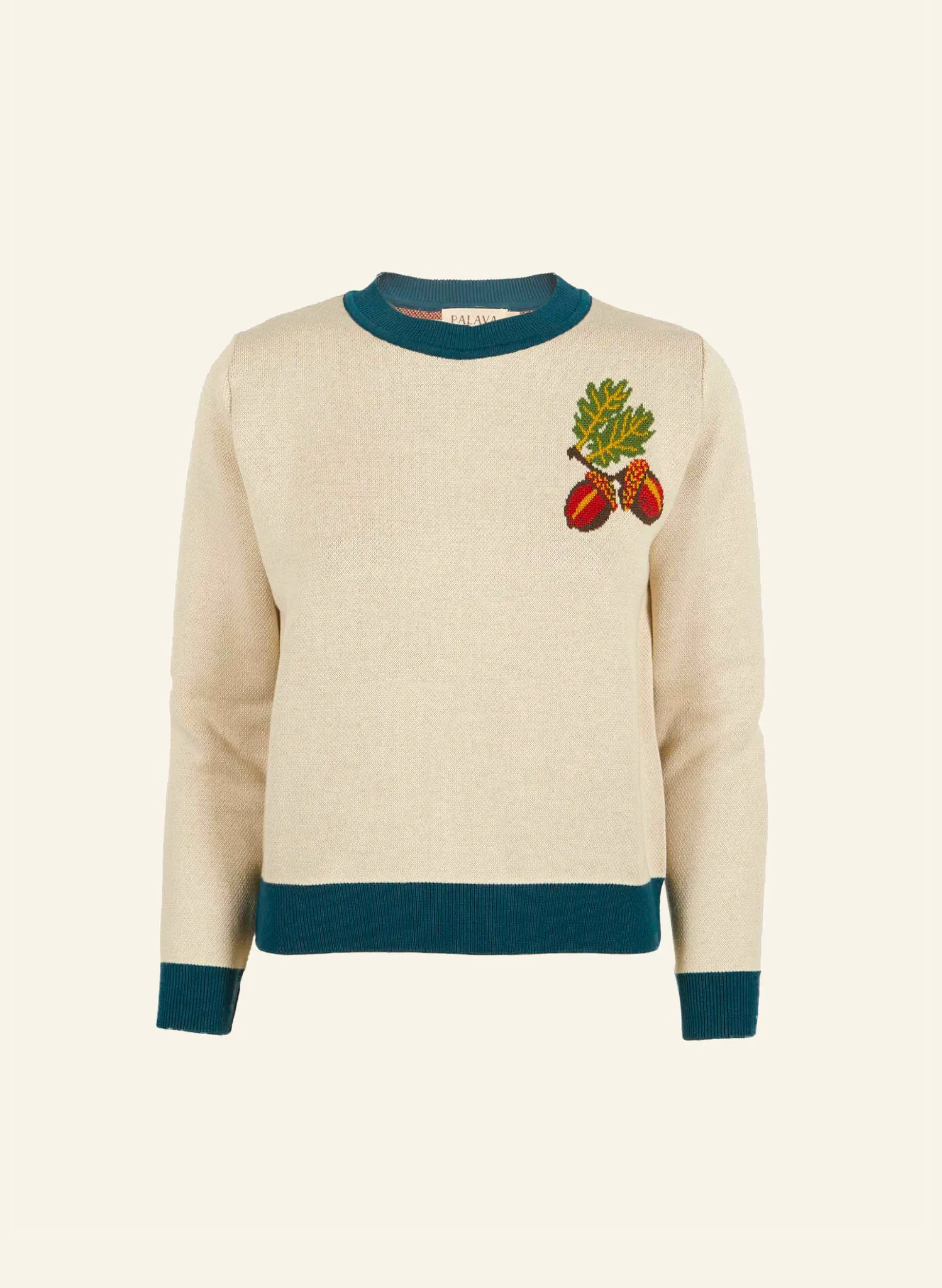 Esther Long Knitted Jumper - Cream Squirrel