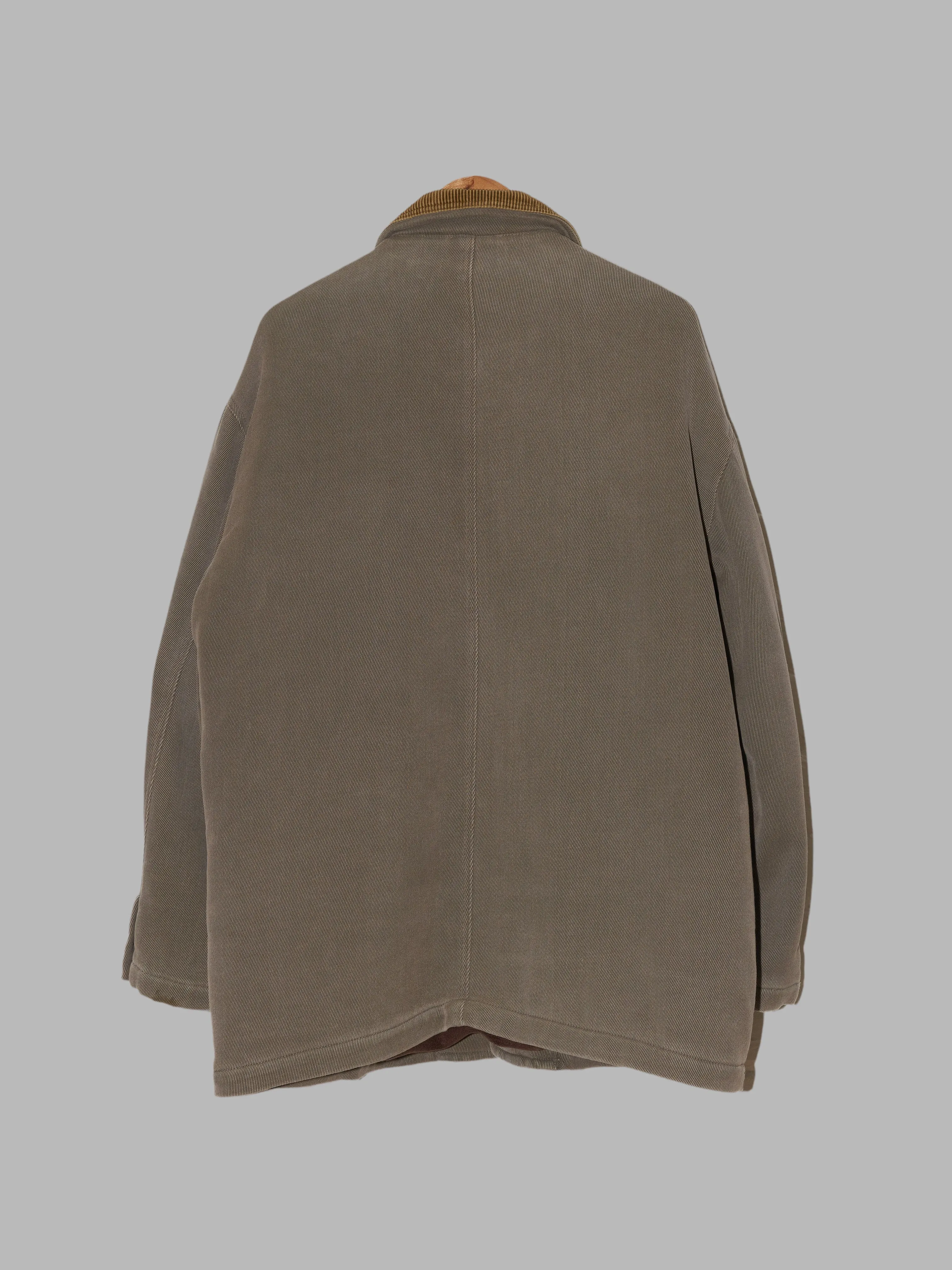 Example by Missoni padded khaki corduroy collar jacket - L