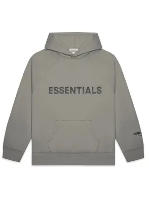 Fear of God Essentials Applique Logo Pullover Hoodie Cement [FW20]