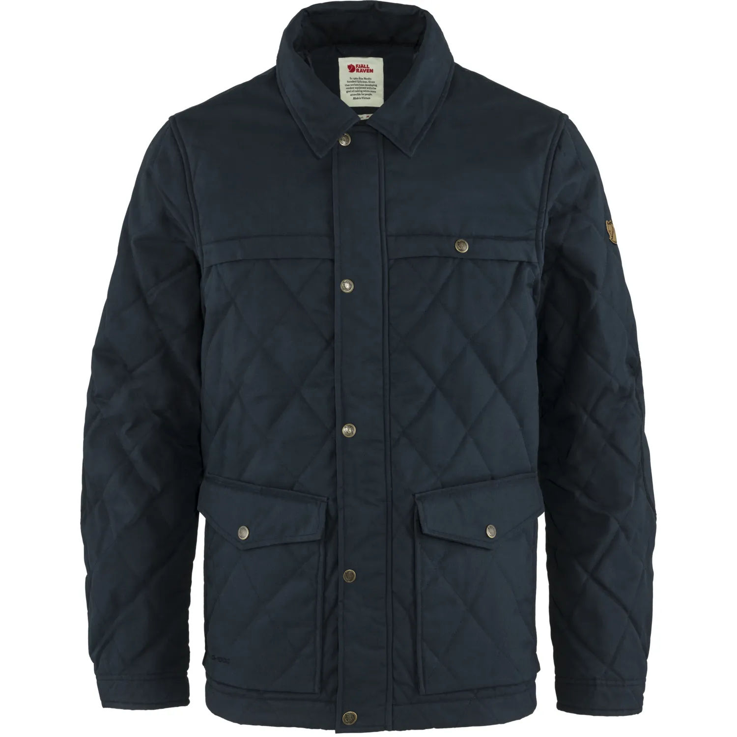 Fjällräven Men&#x27;s Övik Wool Padded Jacket Dark Navy | Buy Fjällräven Men&#x27;s Övik Wool Padded Jacket Dark Navy here | Outnorth