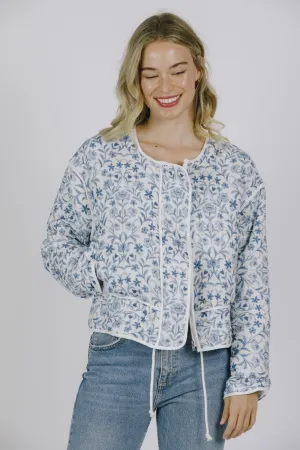 Floral Print Padded Jacket