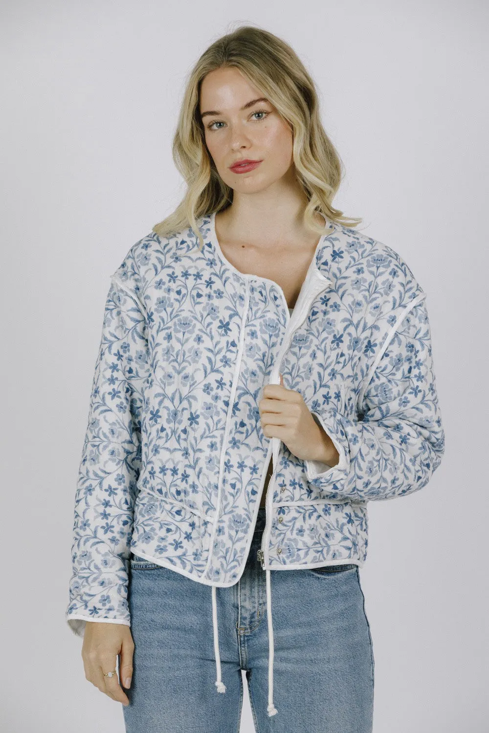 Floral Print Padded Jacket