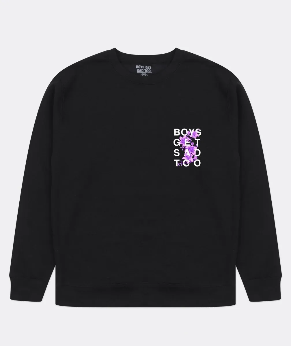 FLOWER CREWNECK BLACK