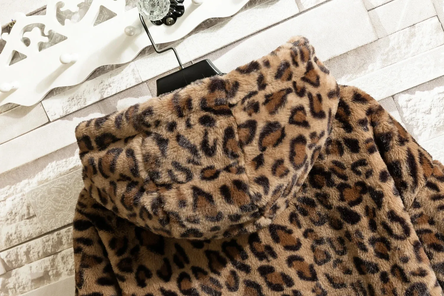 Funki Buys | Jackets | Women's Leopard Print Zip Hoodie Jacket