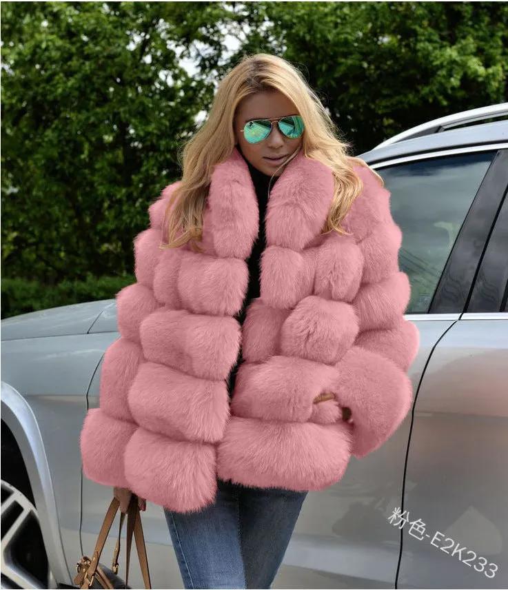 Fur coat women's imitation fur AY2558