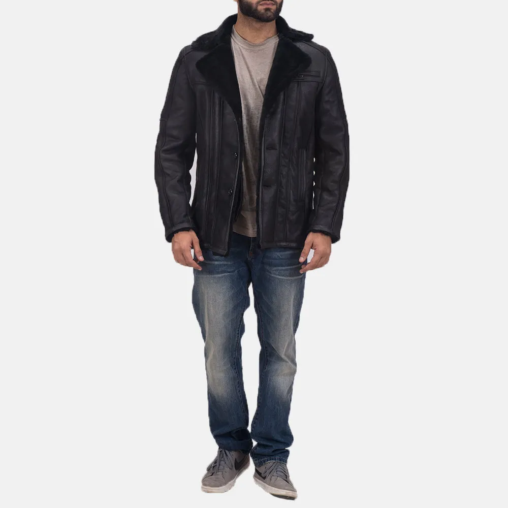 Furcliff Double Face Shearling Leather Coat